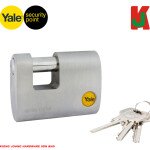 "YALE"  PADLOCK CHROME ARMOURED  Y124-60-1