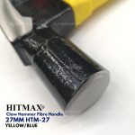 "HITMAX"  CLAW HAMMER FIBRE HANDLE  27 mm HTM-27 YELLOW/BLUE羊角锤纤维柄 - 黄/蓝