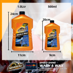 ''ARMOR ALL'' CAR WASH & WAX SPEED SHINE 500ml / 1.0LTR含腊洗车剂