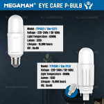 "MEGAMAN"  BULB SCREW LED 6500K D/L 电灯泡