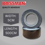 "BOSSMAN"  SAFETY WARNING ANTI SLIP TAPE 2" X 5M  BLACK BBK-55安全黏胶带(黑)  (CL155)