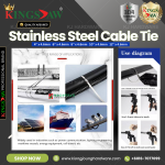 "KINGSJAW"  CABLE TIE STAINLESS STEEL 4.6MM