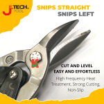 "JETECH"  TINMAN'S GRIP AVIATION SNIPS (LEFT/STRAIGHT) 10" AVS -10 / AVSL-10    航空白铁剪 (直/左)