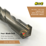 "HITZ" CROSS TIP SDS-PLUS TYPE MASONRY DRILL CRT-0511 - CRT-3235 洋灰钻针