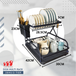 "TOP POINT"  DISH MULTI RACK 3840/2-TIER (BLACK)2层黑碗架