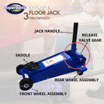 ''SUPERSONIC'' HYDRAULIC FLOOR JACK  3 TON卧式千斤顶