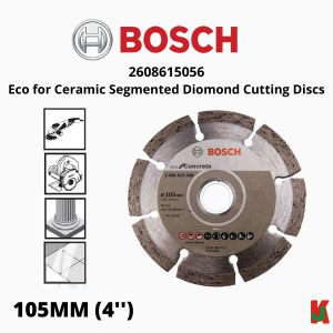 "BOSCH"  DISC CUTTING DIAMOND  (2608615056)  105mm  CONCRETE