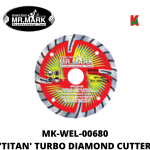 "MRMARK"  MK-WEL-00680  DISC DIAMOND CUTTER "TITAN" TURBO  4"