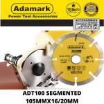 "ADAMARK"  DISC DIAMOND CUTTER  4"  100mm x 1.8mm x 20mm ADS100