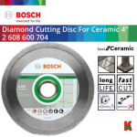 "BOSCH"  DISC DIAMOND CUTTER CERAMIC  4" (2608600704)