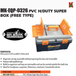 "MRMARK"  MK-EQP-026  TOOL BOX PVC H/D SUPER (ORANGE)