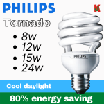 "PHILIPS"  ENERGY SAVING BULB TORNADO E27 24W COOL DAYLIGHT