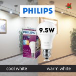 "PHILIPS"  BULB SCREW LED E27 9.5-60W 3000/6500K SCENE SWITCH