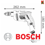 "BOSCH"  DRILL IMPACT GSB 10RE  (06012161L6)(06012161L0) 冲击电钻 < 6 MONTHS WARRENTY>