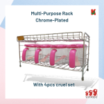 ''TOP POINT'' 2- TIER RACK WITH 4PCS CRUET TP-0317 2层白钢架+四头味精罐