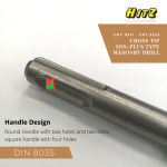 "HITZ" CROSS TIP SDS-PLUS TYPE MASONRY DRILL CRT-0511 - CRT-3235 洋灰钻针