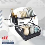 "TOP POINT"  DISH MULTI RACK 3840/2-TIER (BLACK)2层黑碗架