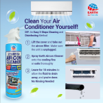 ''EARTH''  AIR-CON CLEANER SPRAY ANTI-BACTERIAL 420ml冷气清洁剂