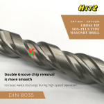 "HITZ" CROSS TIP SDS-PLUS TYPE MASONRY DRILL CRT-0511 - CRT-3235 洋灰钻针