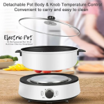 ''LIKEME''  MULTIFUNCTIONAL ELECTRIC STEAMBOAT POT 4.0Ltr TKM-001多功能电锅火锅烤盘 AL-K016