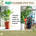 "BABA"  FLOWER POT PVC  BI-SPH-300 (BRONZE)胶花盆