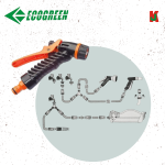 "ECOGREEN"  4447  SPRAY NOZZLE PVC W/ADAPTOR胶枪型水枪连接头