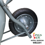 "KINGSJAW"  WHEEL BARROW SET WB2201灰色大斗手推车(打风/硬轮)  (KJ622)