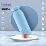 ''BOS'S'' VACUUM FLASK S/STEEL BOTTLE FLAT CAP 500ML 白钢保温瓶(BSH050)