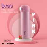 ''BOS'S'' VACUUM FLASK S/STEEL BOTTLE MATTE 500ML 白钢保温瓶(BLT050H12)