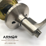 ''ARMOR'' ENTRANCE LOCKSET MORTISE LEVER ATL-8300-SS有柄大门锁 - 白钢