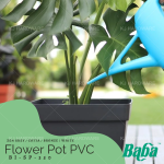 "BABA"  FLOWER POT PVC  BI-SP-350 (BRONZE)胶花盆