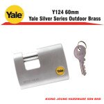 "YALE"  PADLOCK CHROME ARMOURED  Y124-60-1