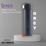 ''BOS'S'' VACUUM FLASK S/STEEL BOTTLE MATTE 500ML 白钢保温瓶(BLT050H12)