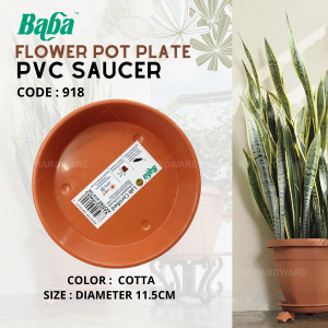 "BABA"  FLOWER POT PLATE PVC SAUCER  918 (COTTA)胶花盆盘