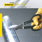 "STANLEY"  ALL PURPOSE TINMAN'S SNIP 12'' 14-558 (MAX STEEL)包胶双耳白铁剪