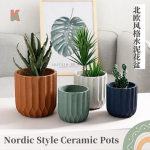 ''AL'' 2021 NORDIC STLYE COLORFUL CERAMIC SUCCULENT FLOWER POT 北欧式水泥陶瓷磨砂花盆