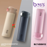 ''BOS'S'' VACUUM FLASK S/STEEL BOTTLE MATTE 500ML 白钢保温瓶(BLT050H12)