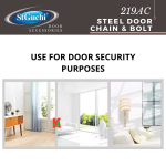 "ST-GUCHI"  DOOR GUARD SPRING BOLT W/CHAIN  219AC防盗链门闩