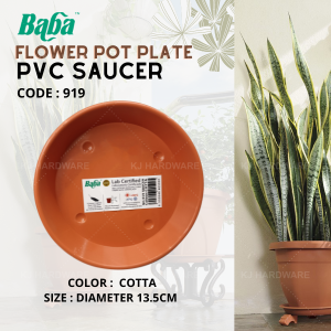 "BABA"  FLOWER POT PLATE PVC SAUCER  919 (COTTA)胶花盆盘