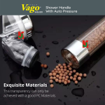 "VAGO"  SHOWER HANDLE W/AUTO PRESSURE  VHS-001手型水花洒