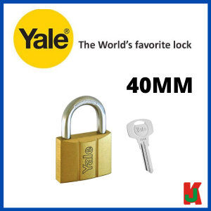 "YALE"  PADLOCK BRASS  140-40MM  STANDARD  铜吊锁