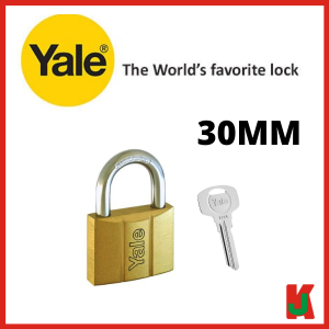 "YALE"  PADLOCK BRASS  140-30MM  STANDARD  铜吊锁