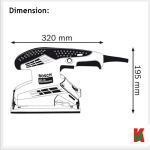 "BOSCH"   ORBITAL SANDER GSS 2300  (06012980L0) 轨道砂光机 < 6 MONTHS WARRENTY>