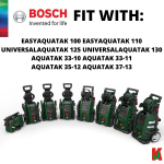 "BOSCH" 360 DEGREE GUN F016800536 (FOR AQT 100/110/120/125/130)  水邦枪