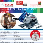 "BOSCH"  SAW CIRCULAR GKS 140    圆电锯