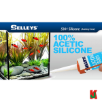 "SELLEYS"  S301B  SILICONE  300g  ACETOXY CURE  BLACK酸性玻璃干