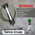 ''BOSSMAN'' LINE LASER LEVEL ALUM. STAND TRIPOD 1.05M BT105雷射测量器三角架