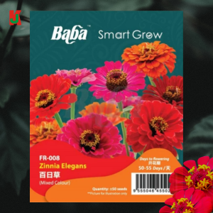 "BABA" FLOWER SEEDS  FR-008 (ZINNIA ELEGANS)花种子