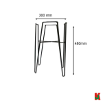 "BABA"  FLOWER POT STAND  WT-95花盆铁架