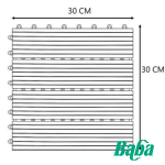 ''BABA'' GARDEN DECK FLOOR MAT DA-9013 (LINE)园艺塑木地垫 300mm x 300mm x 22mm